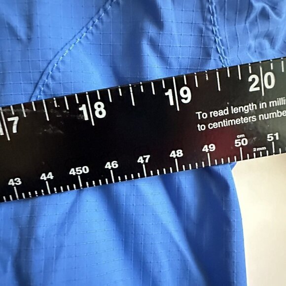 L.L. Bean Women’s Hooded‎ Full Zip Trail Model Rain Jacket Small Blue Vintage - Picture 8 of 8